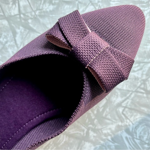 NWOT 41 Hawthorn Stitch Fix Oaklyn Knit Bow Ballet Flats - Picture 7 of 10